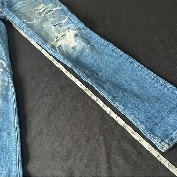 Men’s American Eagle Outfitters Airflex Slim Fit Blue Jeans 29x34 some flaws - Picture 8 of 11